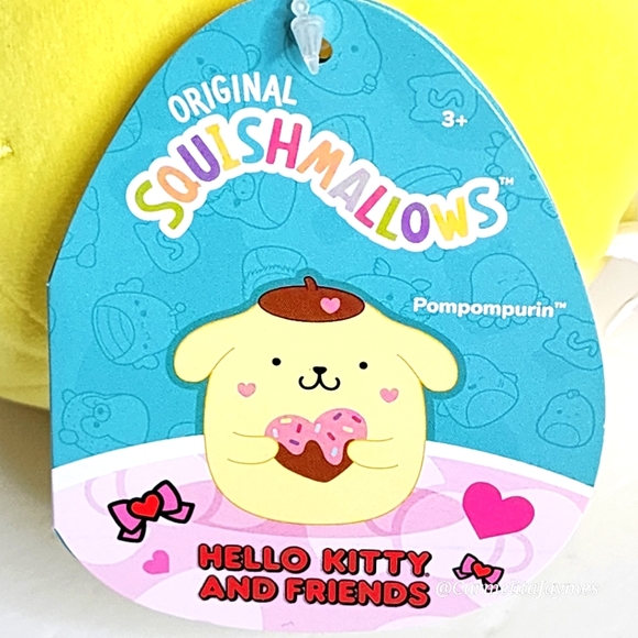 Squishmallows | Toys | Pompompurin Hello Kitty Friends  ❤️ POMPOMPURIN 💛 Hello Kitty & Friends Valentine 2024 Sanrio X Squishmallow NWT